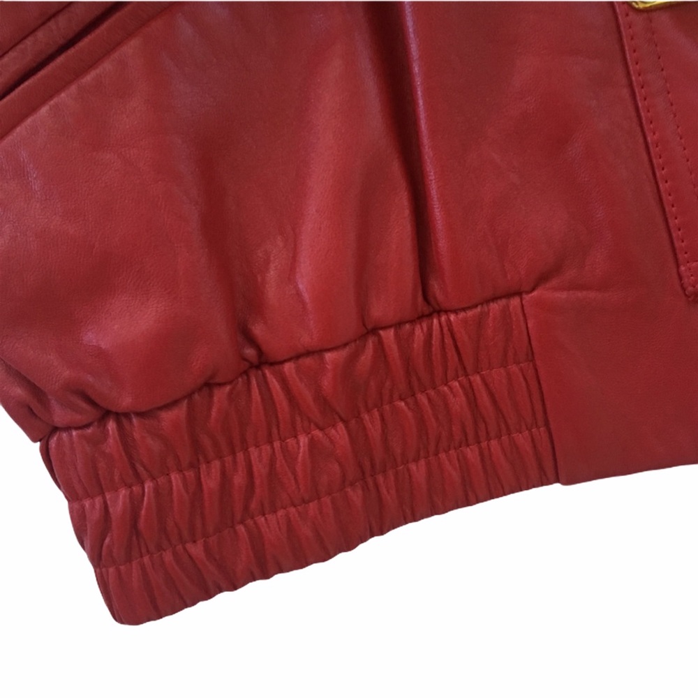 Vintage 90’s ψ St John Collection ψ Nautical Leather Jacket ψ Gold Logo Hardware - Picture 9 of 16